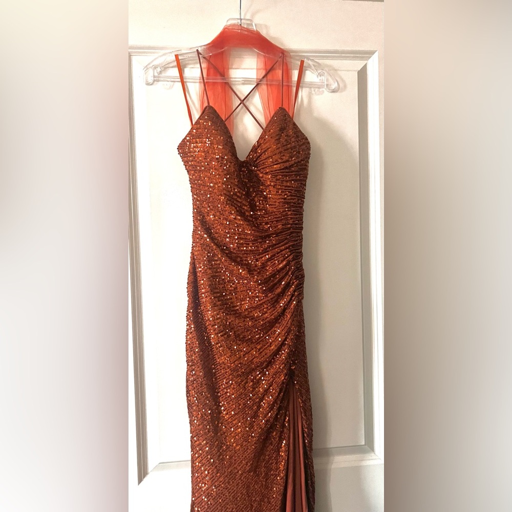 Royal Queen Rust Prom Dress